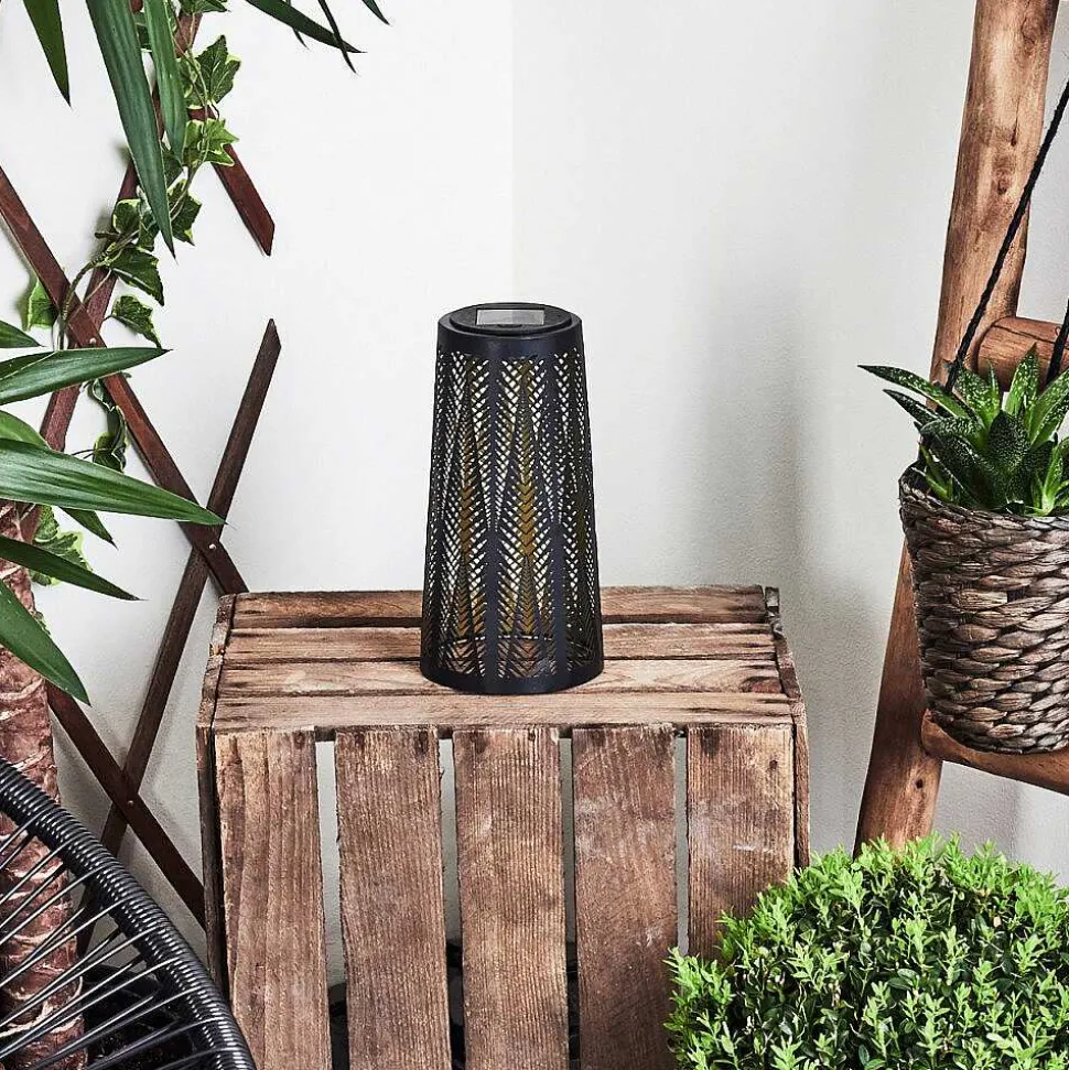 Lampe Solaire Meteo Led Or, Noir, 1 Lumiere