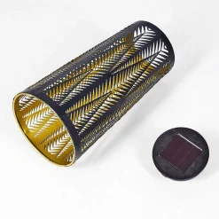 Lampe Solaire Meteo Led Or, Noir, 1 Lumiere