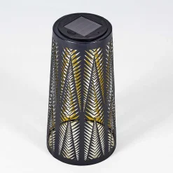 Lampe Solaire Meteo Led Or, Noir, 1 Lumiere