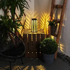 Lampe Solaire Meteo Led Or, Noir, 1 Lumiere