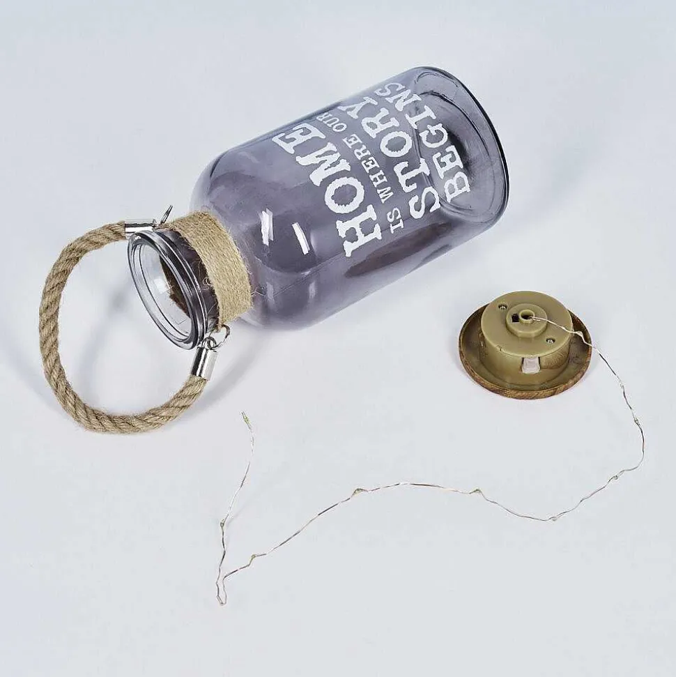 Lampe Solaire Moliitsi Led Brun, Fumee, 10 Lumieres