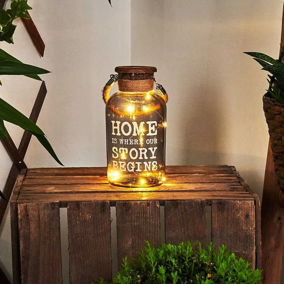 Lampe Solaire Moliitsi Led Brun, Fumee, 10 Lumieres