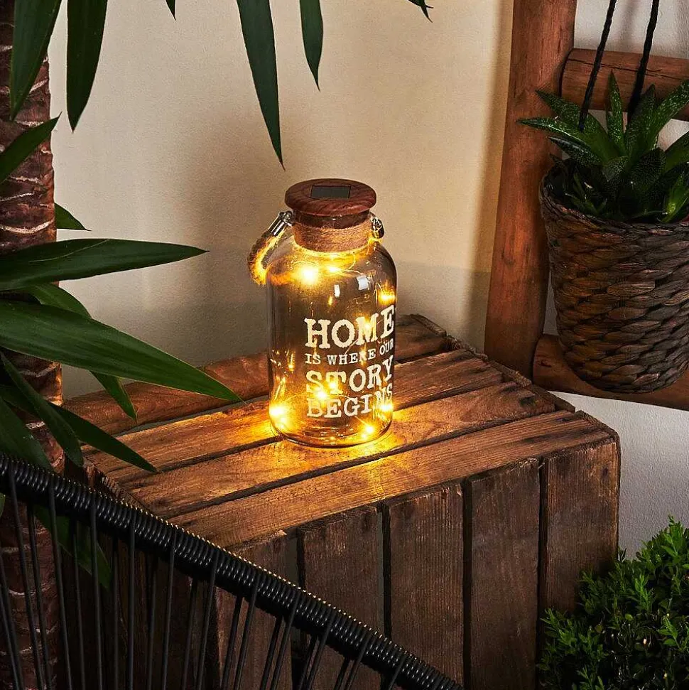 Lampe Solaire Moliitsi Led Brun, Fumee, 10 Lumieres