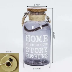 Lampe Solaire Moliitsi Led Brun, Fumee, 10 Lumieres