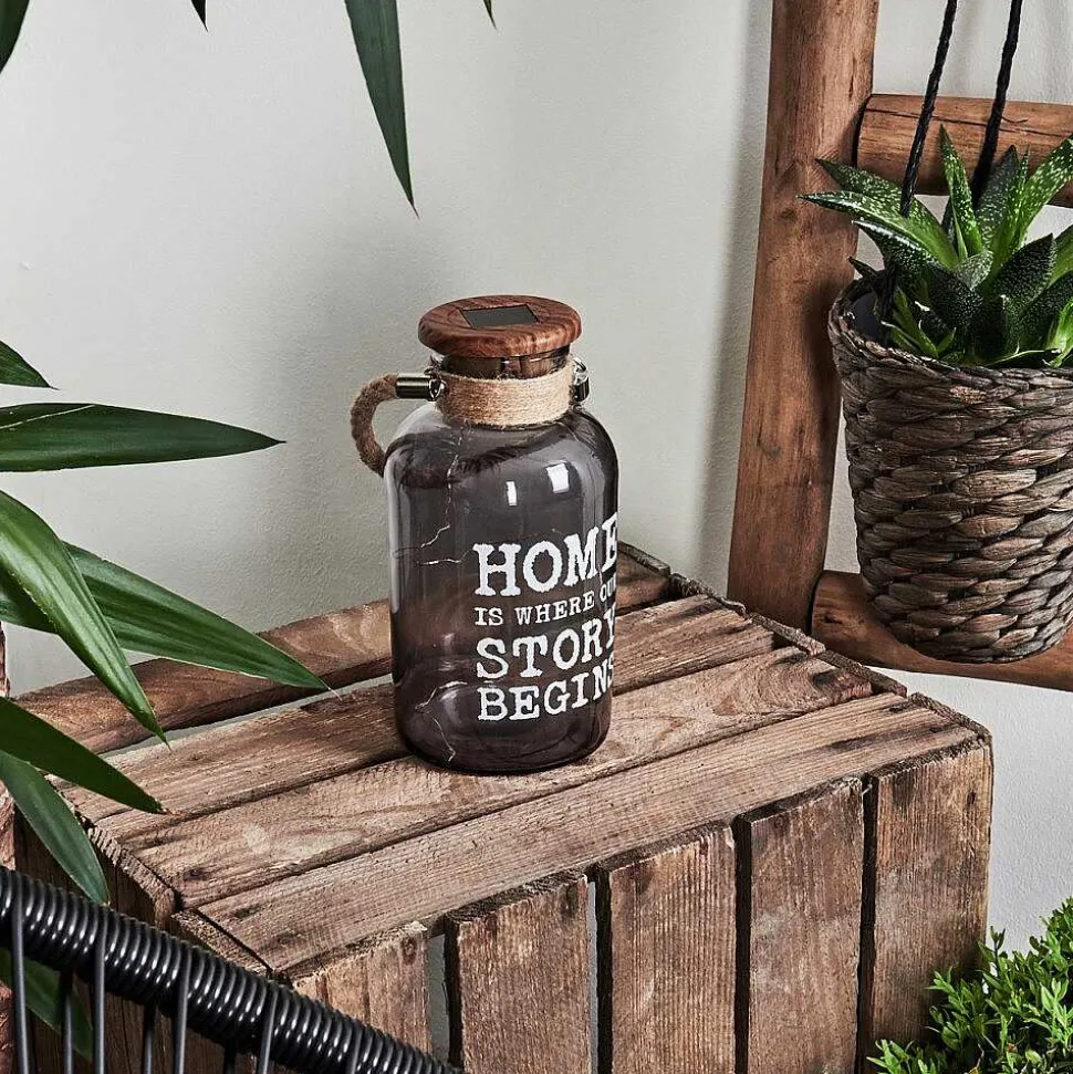 Lampe Solaire Moliitsi Led Brun, Fumee, 10 Lumieres