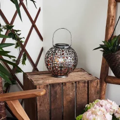 Lampe Solaire Moreland Led Cuivre, Noir, Argente, 1 Lumiere