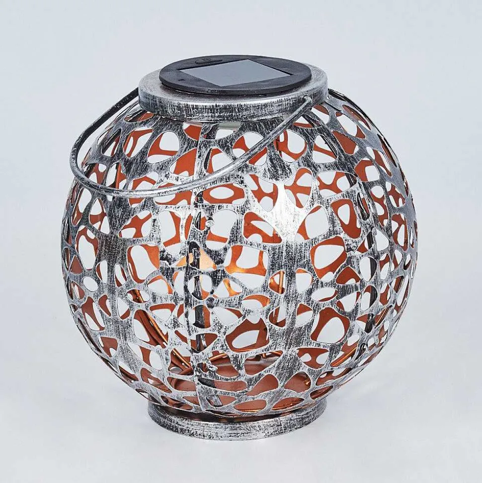 Lampe Solaire Moreland Led Cuivre, Noir, Argente, 1 Lumiere