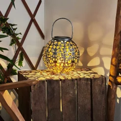 Lampe Solaire Moreland Led Cuivre, Noir, Argente, 1 Lumiere