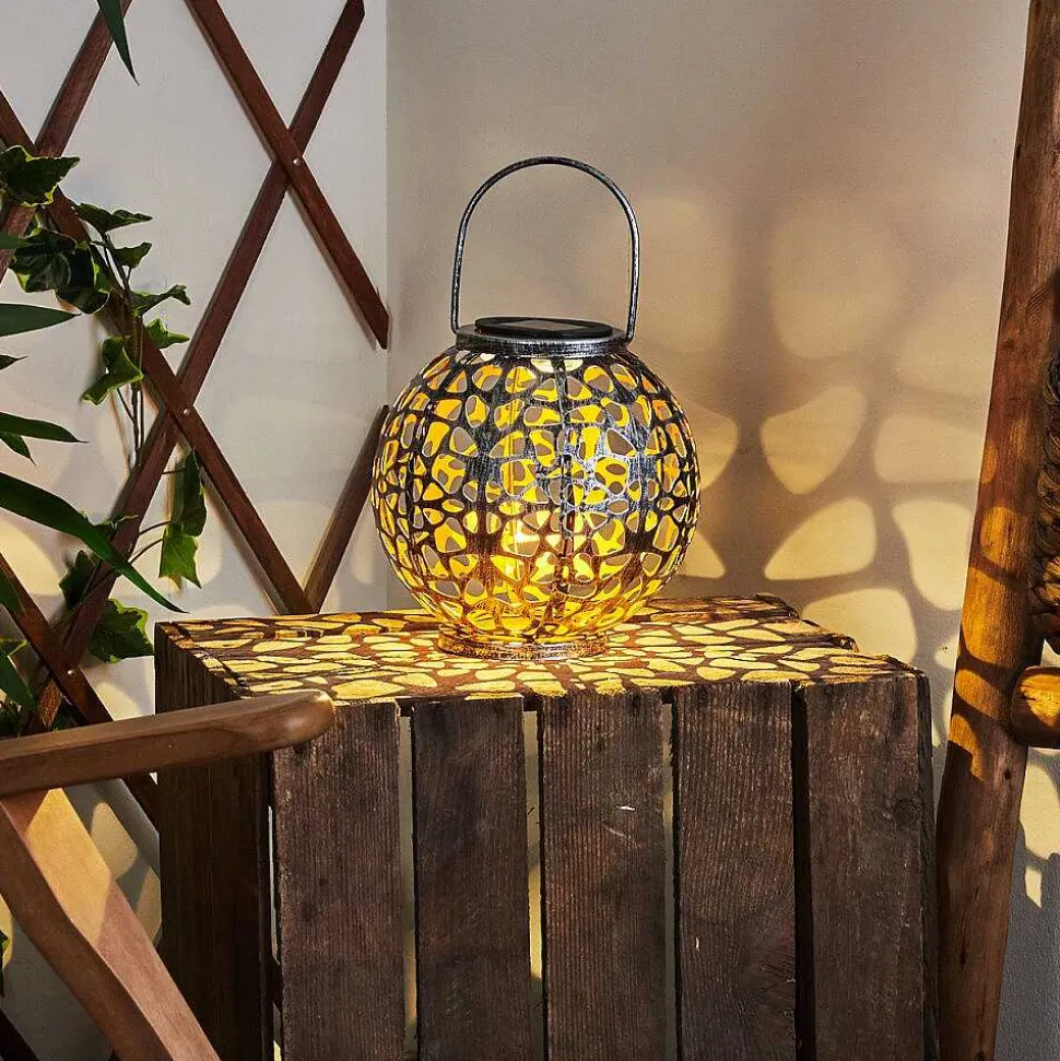 Lampe Solaire Moreland Led Cuivre, Noir, Argente, 1 Lumiere