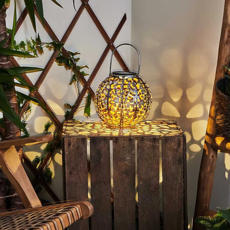 Lampe Solaire Moreland Led Cuivre, Noir, Argente, 1 Lumiere