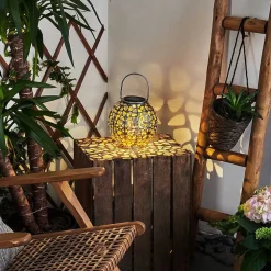 Lampe Solaire Moreland Led Cuivre, Noir, Argente, 1 Lumiere