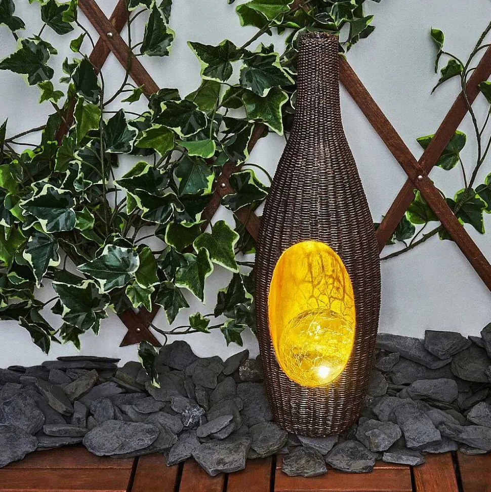 Lampe Solaire Otterstad Led Brun, Or, 1 Lumiere