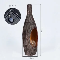 Lampe Solaire Otterstad Led Brun, Or, 1 Lumiere