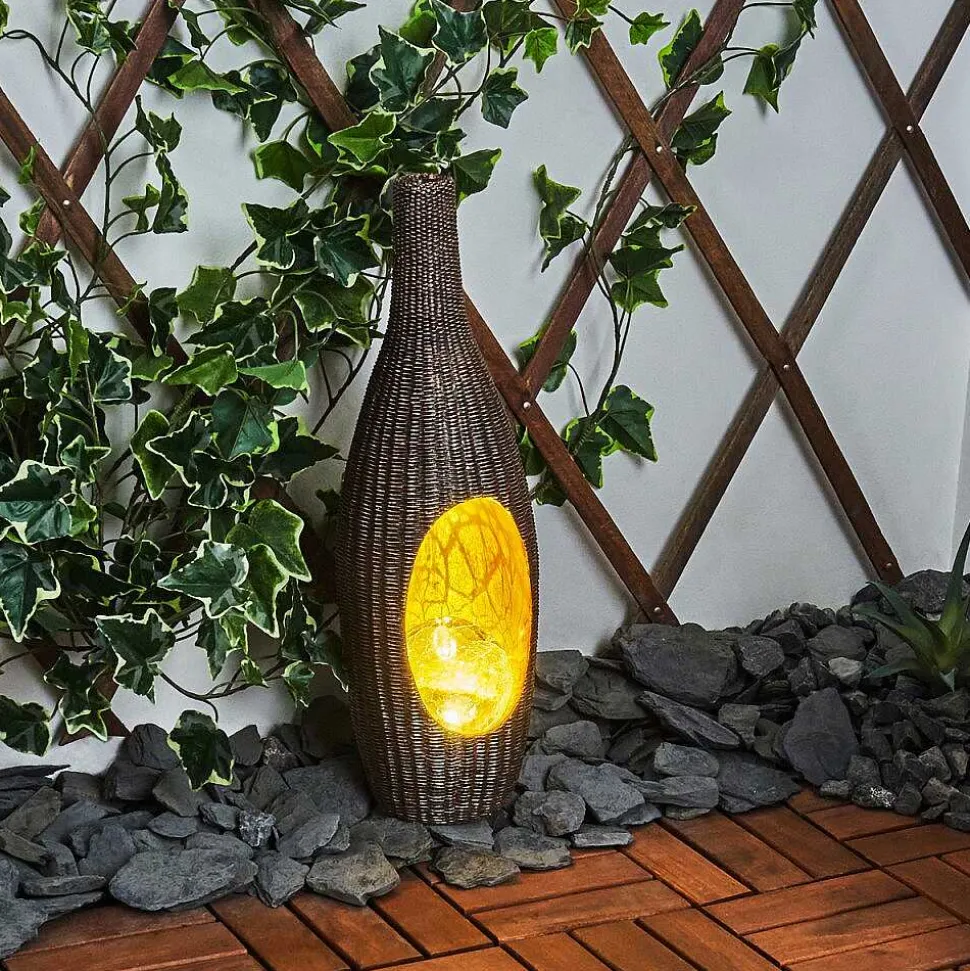 Lampe Solaire Otterstad Led Brun, Or, 1 Lumiere