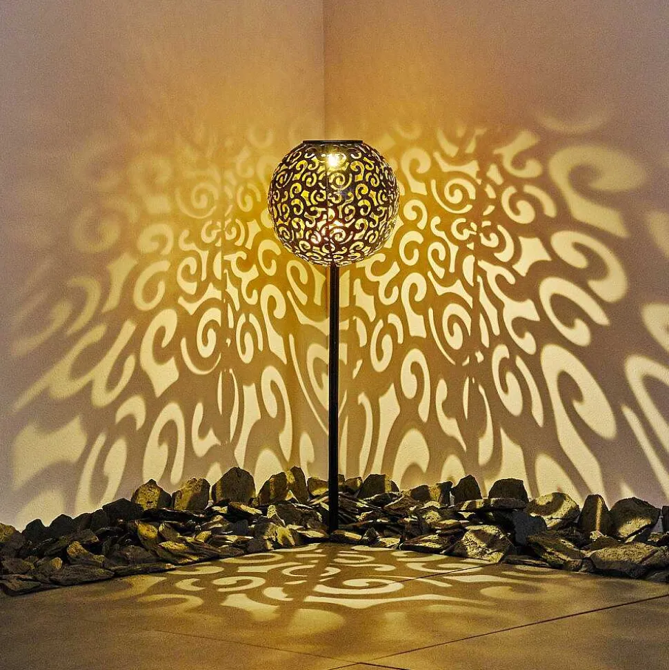 Lampe Solaire Paradiski Led Noir, 1 Lumiere