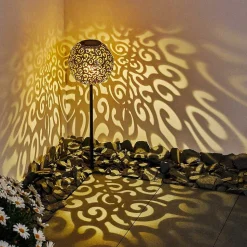 Lampe Solaire Paradiski Led Noir, 1 Lumiere