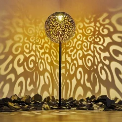 Lampe Solaire Paradiski Led Noir, 1 Lumiere