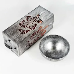 Lampe Solaire Parikia Led Cuivre, Noir, Argente, 1 Lumiere