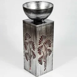 Lampe Solaire Parikia Led Cuivre, Noir, Argente, 1 Lumiere