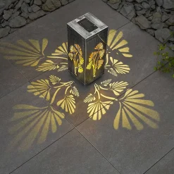 Lampe Solaire Parikia Led Cuivre, Argente, 1 Lumiere