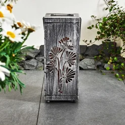 Lampe Solaire Parikia Led Cuivre, Argente, 1 Lumiere