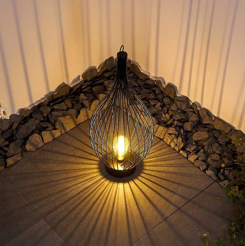 Lampe Solaire Pasadena Led Noir, 1 Lumiere