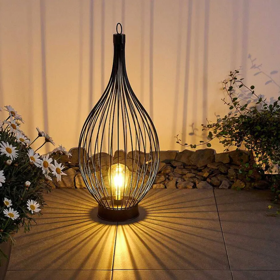 Lampe Solaire Pasadena Led Noir, 1 Lumiere