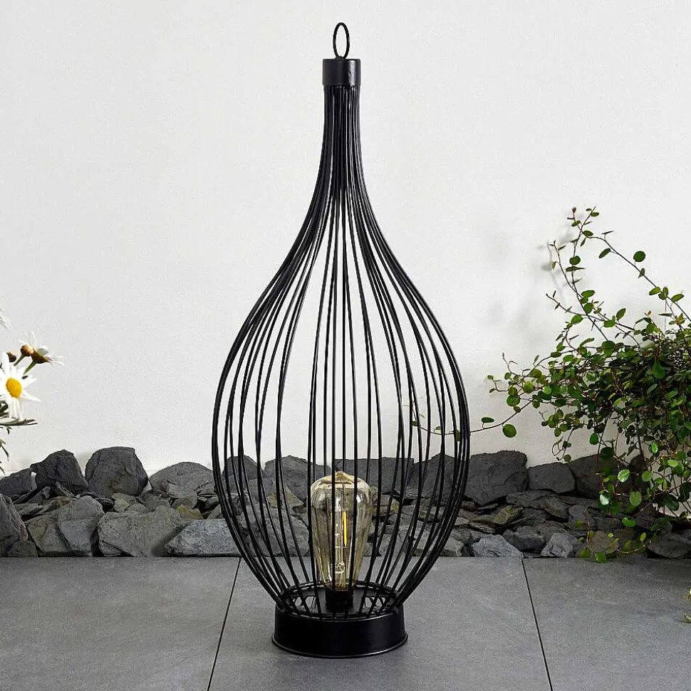 Lampe Solaire Pasadena Led Noir, 1 Lumiere