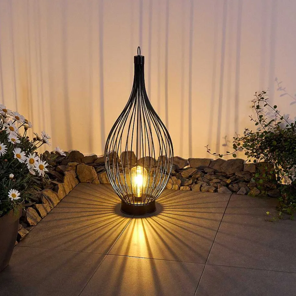 Lampe Solaire Pasadena Led Noir, 1 Lumiere