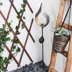 Lampe Solaire Rovinj Led Cuivre, Noir, 1 Lumiere