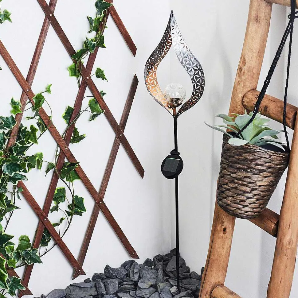 Lampe Solaire Rovinj Led Cuivre, Noir, 1 Lumiere