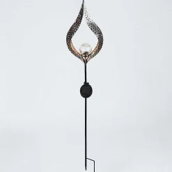 Lampe Solaire Rovinj Led Cuivre, Noir, 1 Lumiere