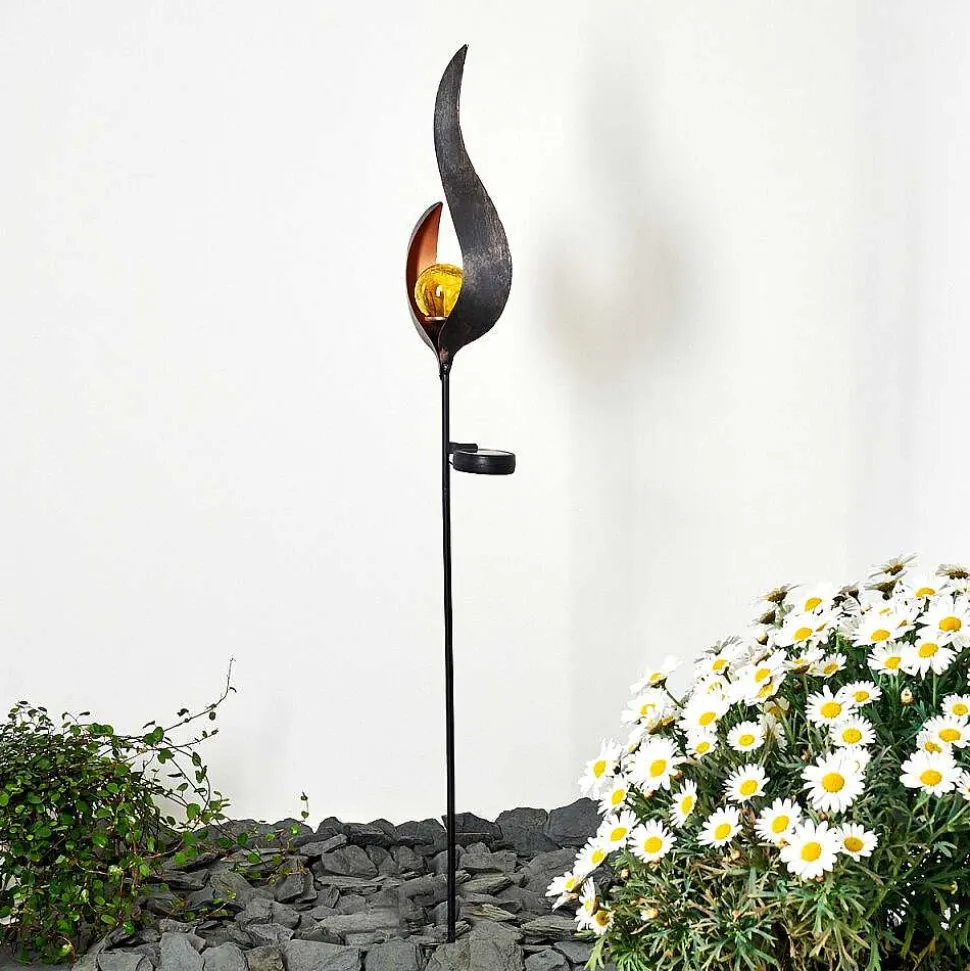 Lampe Solaire Rovinj Led Anthracite, Cuivre, 1 Lumiere