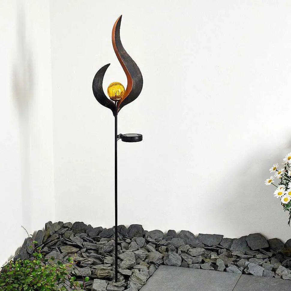 Lampe Solaire Rovinj Led Anthracite, Cuivre, 1 Lumiere