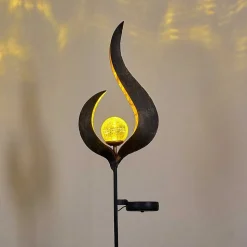 Lampe Solaire Rovinj Led Anthracite, Cuivre, 1 Lumiere