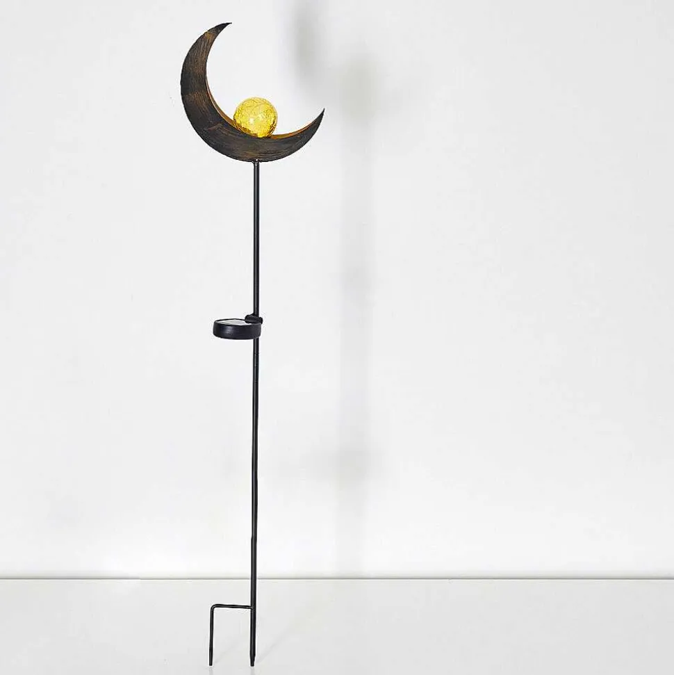 Lampe Solaire Rovinj Led Cuivre, Noir, 1 Lumiere