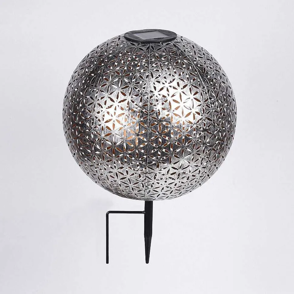 Lampe Solaire Samoao Led Cuivre, Noir, Argente, 1 Lumiere