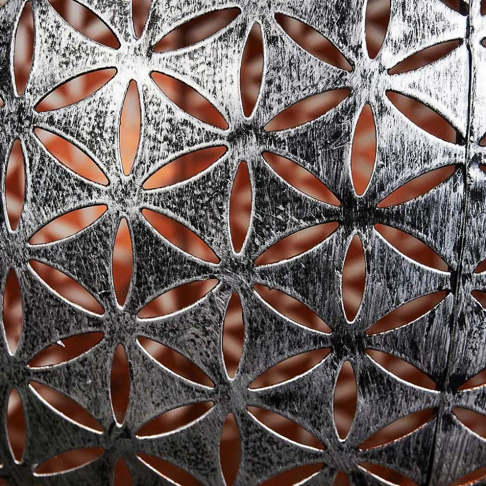 Lampe Solaire Samoao Led Cuivre, Noir, Argente, 1 Lumiere