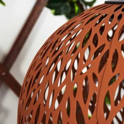 Lampe Solaire Samoao Led Rouille, Noir, 1 Lumiere