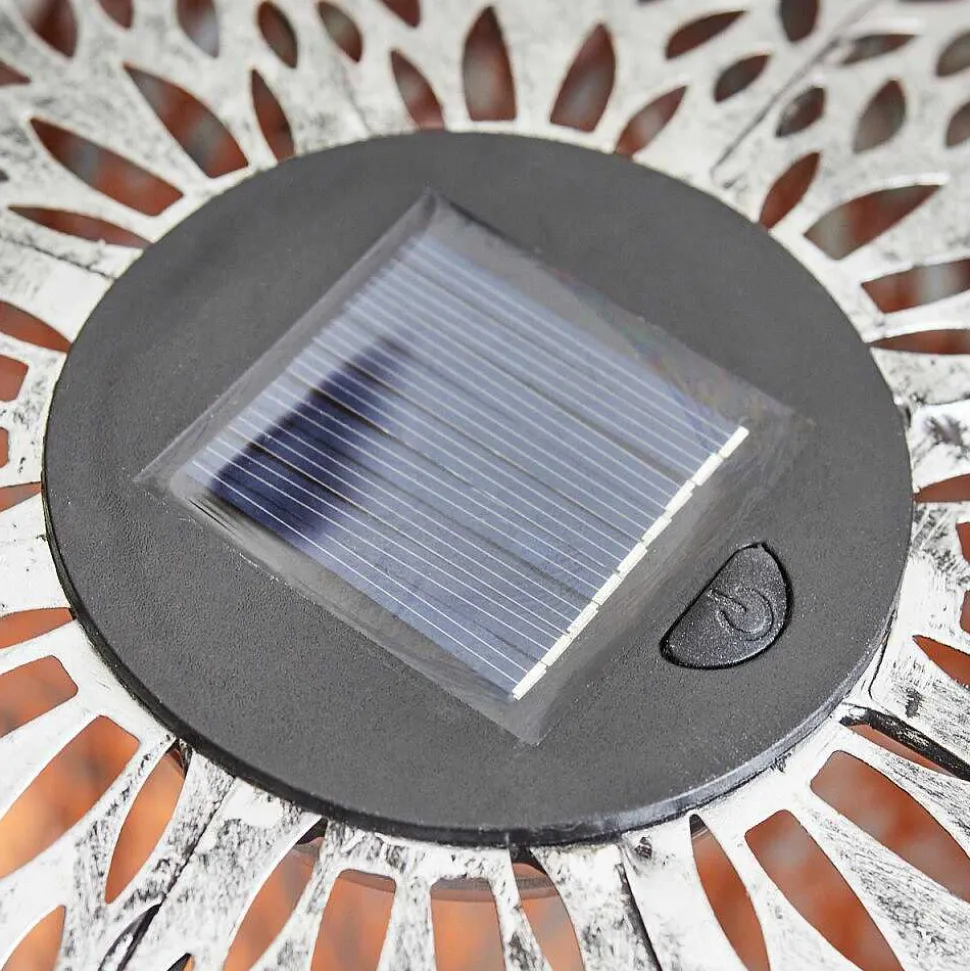 Lampe Solaire Samoao Led Cuivre, Noir, Argente, 1 Lumiere