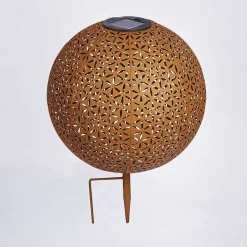 Lampe Solaire Samoao Led Rouille, Noir, 1 Lumiere