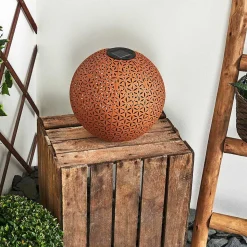 Lampe Solaire Samoao Led Rouille, Noir, 1 Lumiere