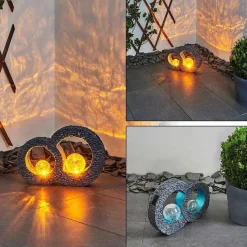 Lampe Solaire Siviri Led Bleu, Gris, Transparent, 1 Lumiere