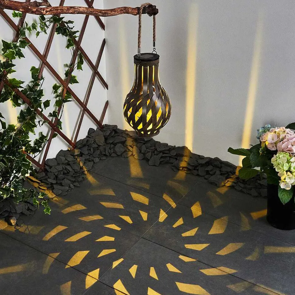 Lampe Solaire Soule Led Brun, 1 Lumiere