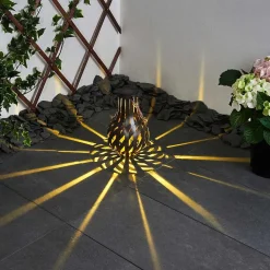 Lampe Solaire Soule Led Brun, 1 Lumiere