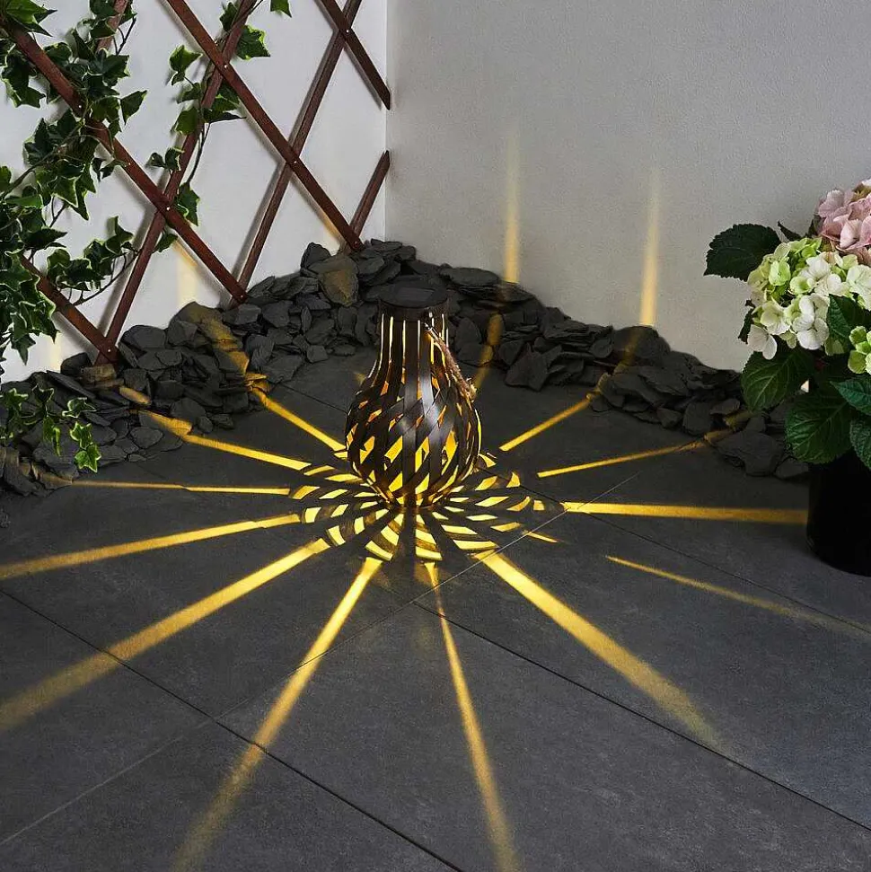 Lampe Solaire Soule Led Brun, 1 Lumiere