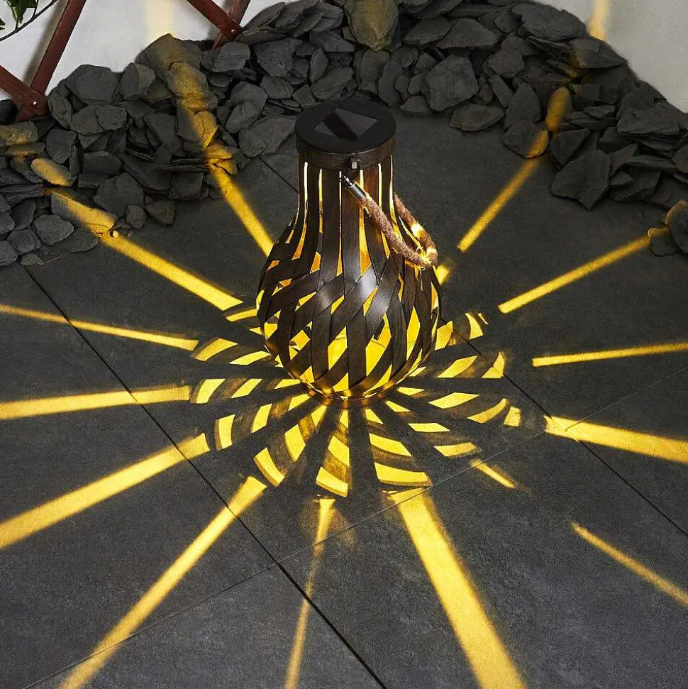 Lampe Solaire Soule Led Brun, 1 Lumiere