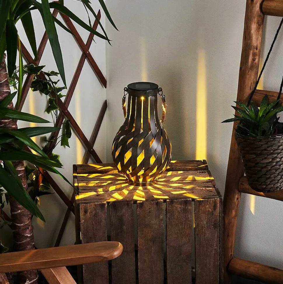 Lampe Solaire Soule Led Brun, 1 Lumiere