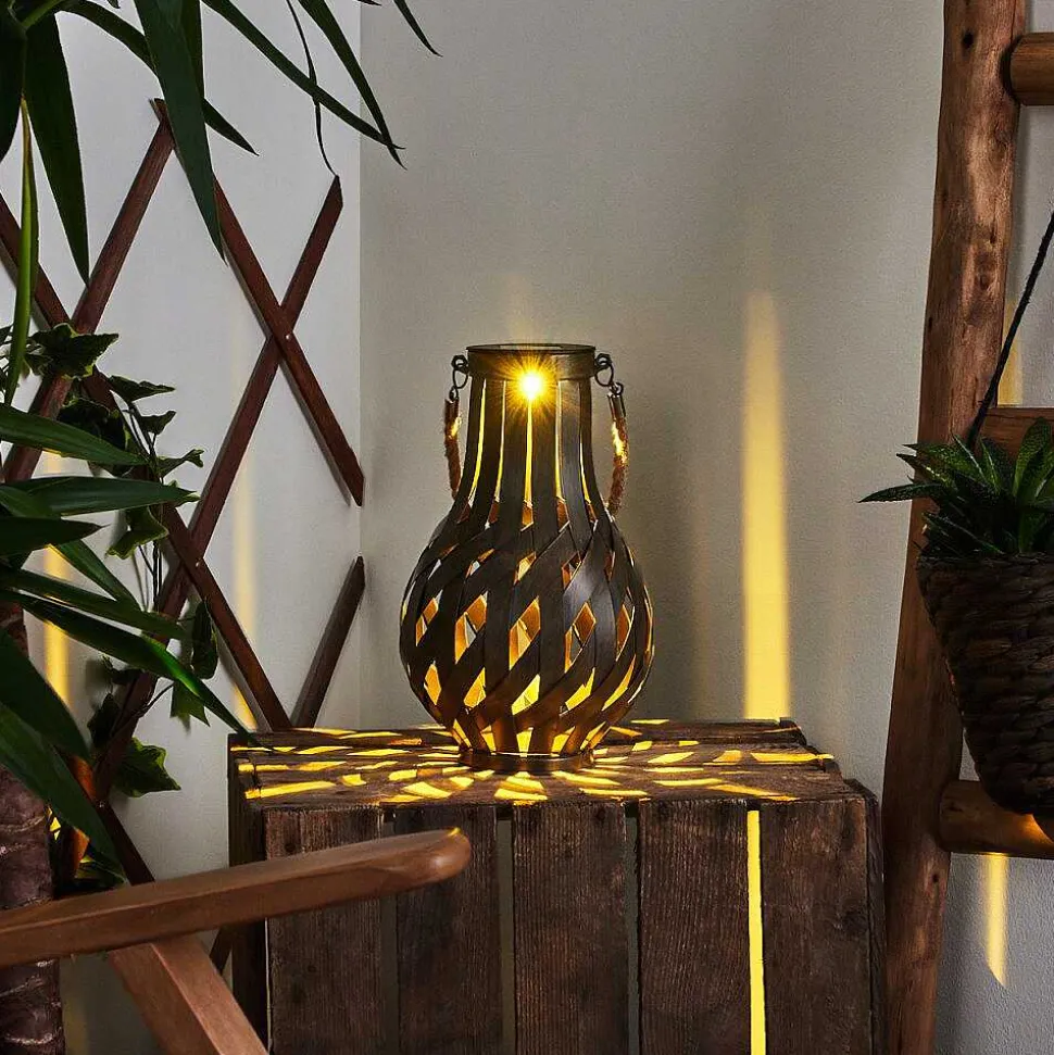 Lampe Solaire Soule Led Brun, 1 Lumiere