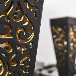 Lampe Solaire Staranzano Led Jaune, Noir, 1 Lumiere